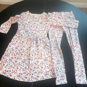 Rumi + Ryder girls' floral dress and leggings set - Size 8-10
